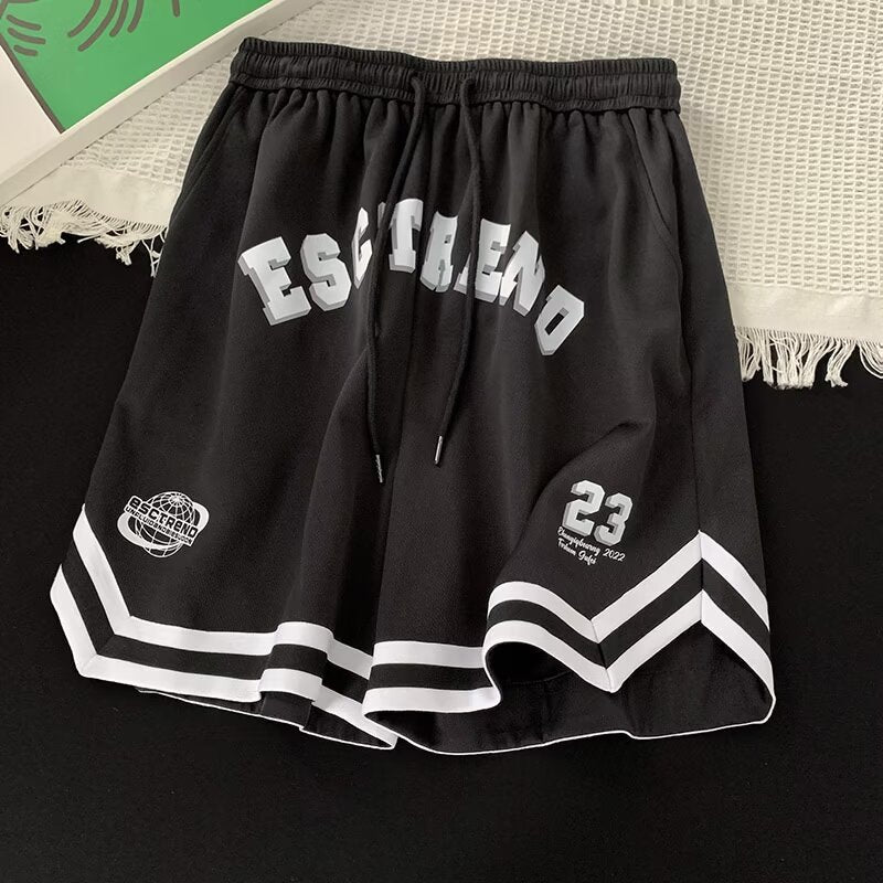 Basketball Shorts Men's American-style Training Pants Trendy Brand High Street Pants Summer Thin Loose Sports Casual Pants