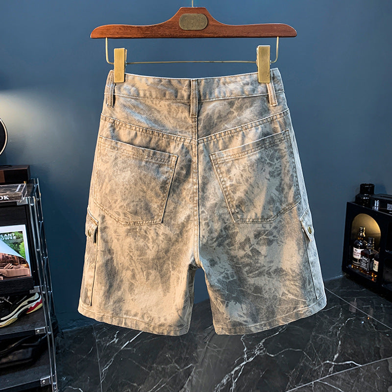 2026 Summer New Arrival Denim Shorts Men's Loose Overalls Pants Camouflage Casual Men's Medium Pants