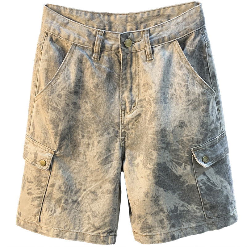 2026 Summer New Arrival Denim Shorts Men's Loose Overalls Pants Camouflage Casual Men's Medium Pants