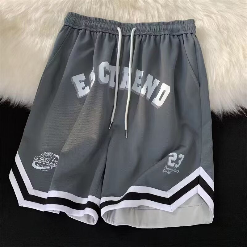 Basketball Shorts Men's American-style Training Pants Trendy Brand High Street Pants Summer Thin Loose Sports Casual Pants
