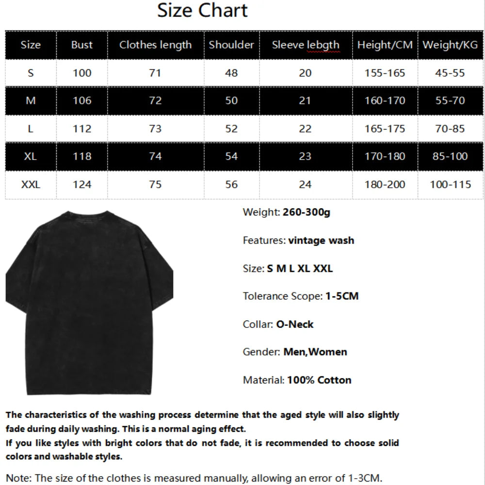 JoJo's Bizarre Adventure Kira Yoshikage Print T-shirt Men Women Tshirts Cotton Clothing Retro Washed T Shirt Harajuku Male Tops