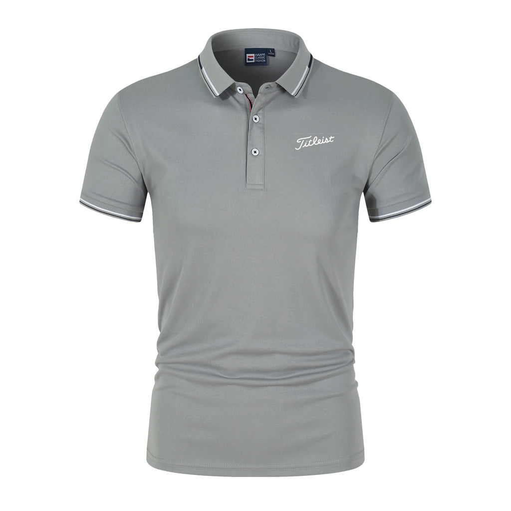 Men'S Printed Polo T-Shirt Summer Fashion Golf Suit Casual Skin Friendly Breathable New Hot Selling Trendy Men'S Clothing