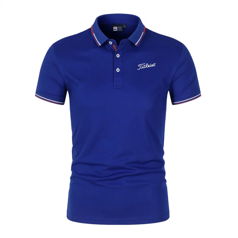 Men'S Printed Polo T-Shirt Summer Fashion Golf Suit Casual Skin Friendly Breathable New Hot Selling Trendy Men'S Clothing