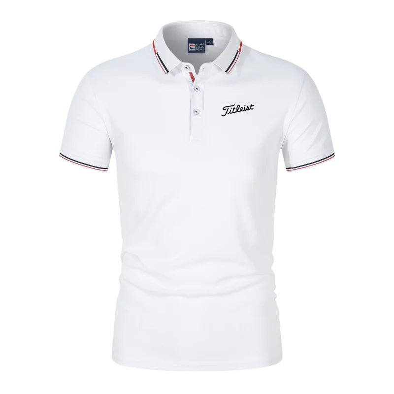 Men'S Printed Polo T-Shirt Summer Fashion Golf Suit Casual Skin Friendly Breathable New Hot Selling Trendy Men'S Clothing