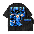 Invincible Washed T-shirt 2026 New Model personality Clothes shirt Year round clothing Streetwear Trendy high quality Breathable