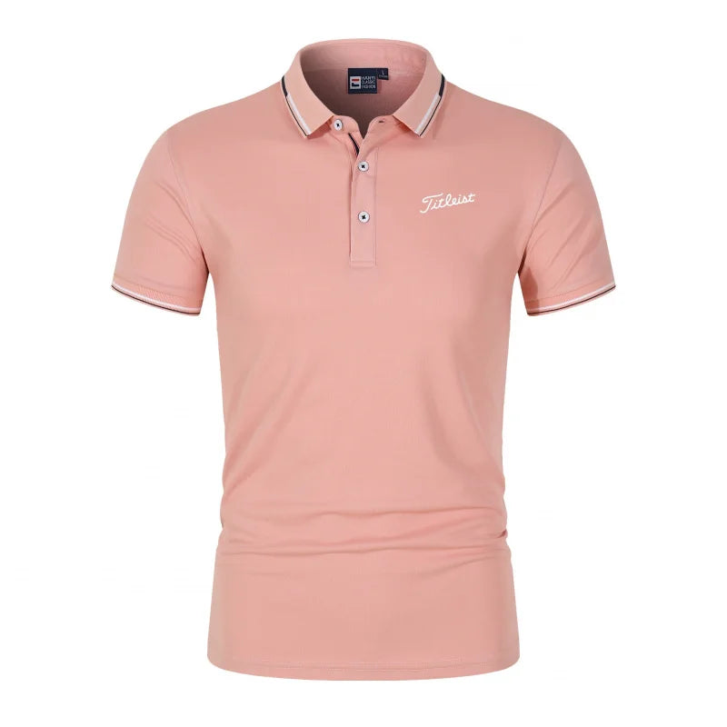 Men'S Printed Polo T-Shirt Summer Fashion Golf Suit Casual Skin Friendly Breathable New Hot Selling Trendy Men'S Clothing