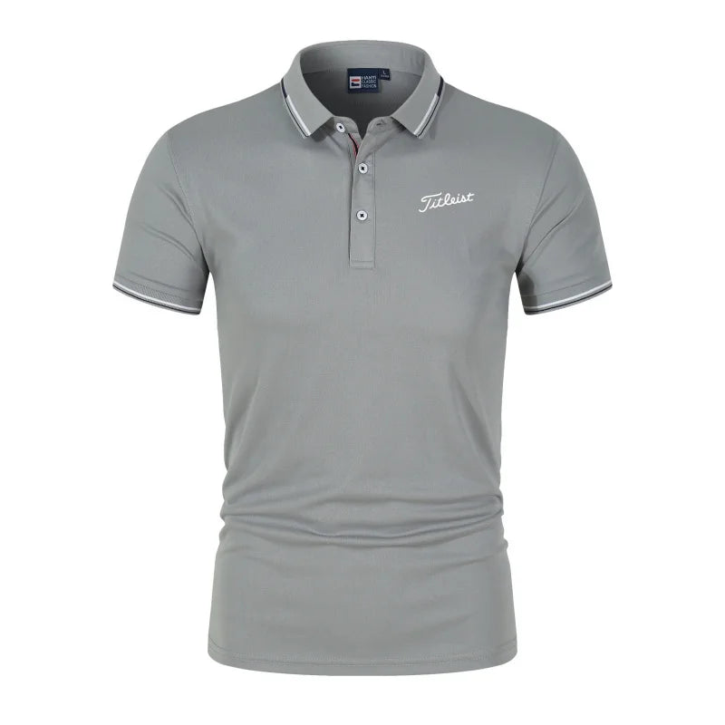 Men'S Printed Polo T-Shirt Summer Fashion Golf Suit Casual Skin Friendly Breathable New Hot Selling Trendy Men'S Clothing