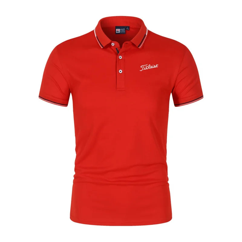 Men'S Printed Polo T-Shirt Summer Fashion Golf Suit Casual Skin Friendly Breathable New Hot Selling Trendy Men'S Clothing