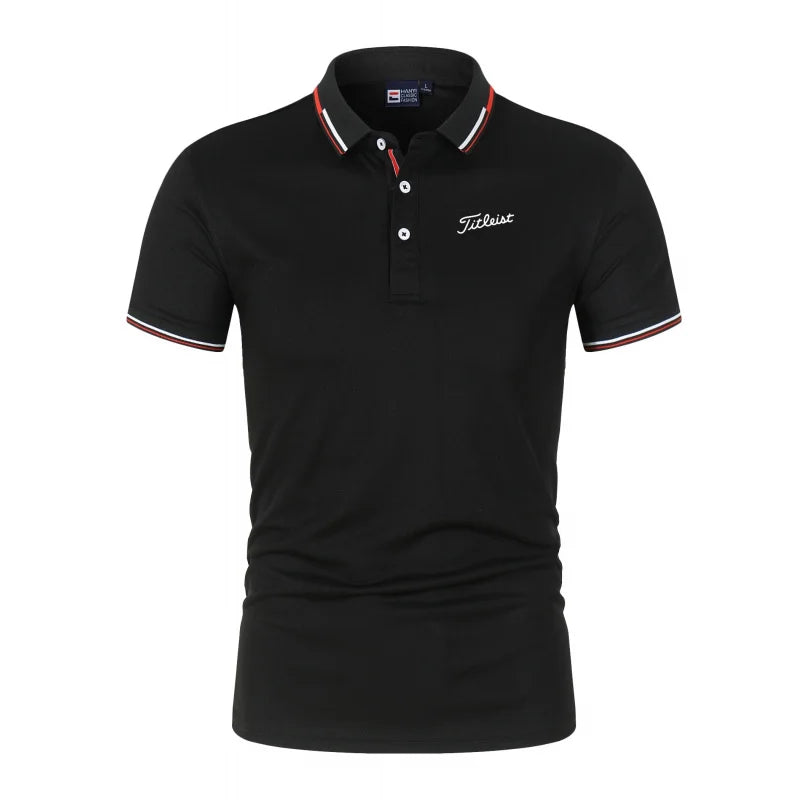Men'S Printed Polo T-Shirt Summer Fashion Golf Suit Casual Skin Friendly Breathable New Hot Selling Trendy Men'S Clothing