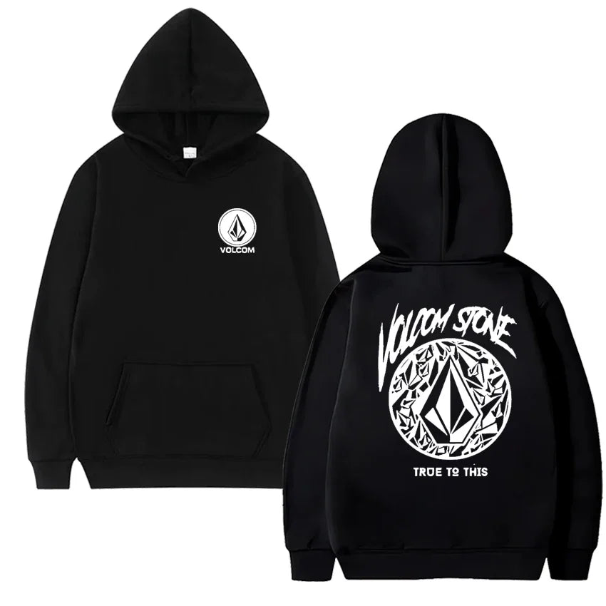 Volcom men's hoodie long-sleeved sweatshirt Hip-hop fashion casual street outdoor autumn and winter sportswear