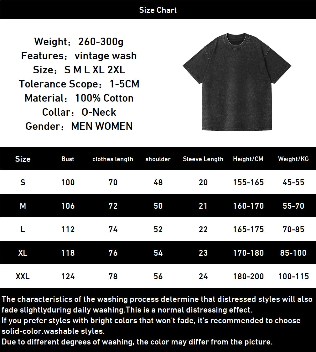 JoJo's Bizarre Adventure Manga T-shirt Anime Graphic Print T Shirt Men Women Clothing Short Sleeve Tees Washed Oversized Tshirt